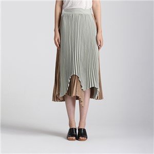 Dámska skladaná dlhá sukňa